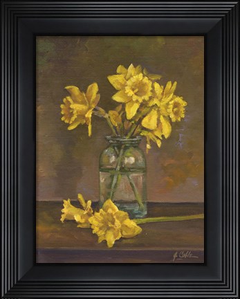 Framed Late Daffs Print