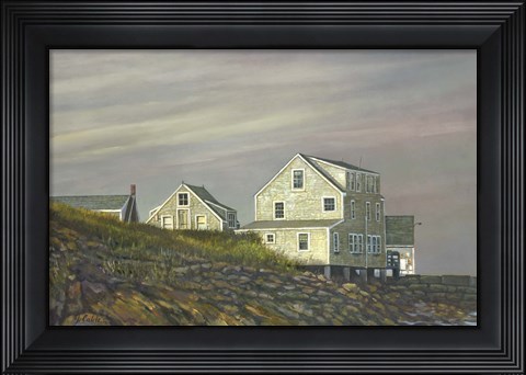 Framed Monhegan Landing Print