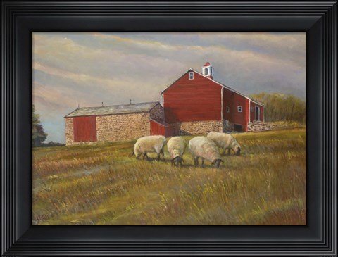 Framed Morning De Township Print