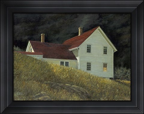 Framed Nite Beams Print