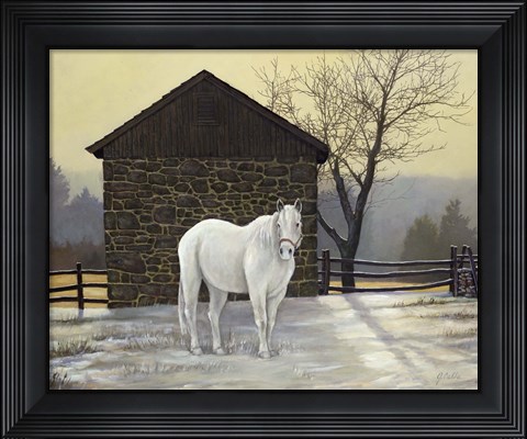Framed Mare Shed Print