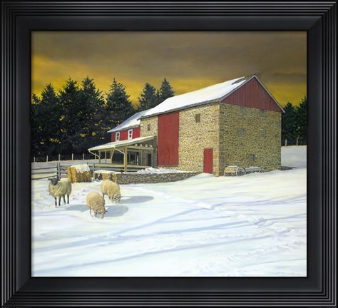 Framed New Harmony Farm Print