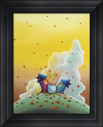 Framed Let Love Rain Print