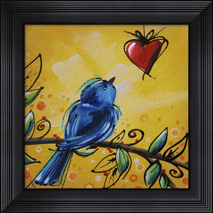 Framed Song Bird IV Print