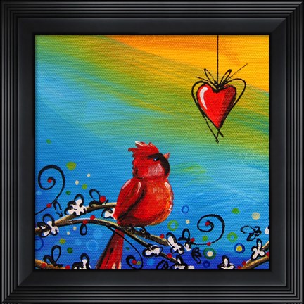 Framed Song Bird V Print
