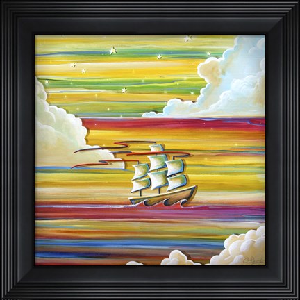 Framed Off to Neverland Print