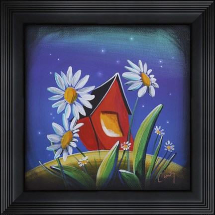 Framed Bashful House III Print
