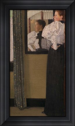 Framed Face Reflected In A Mirror, 1896 Print