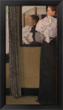 Framed Face Reflected In A Mirror, 1896 Print
