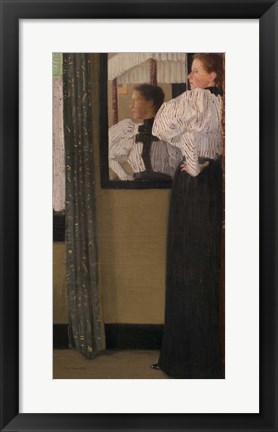 Framed Face Reflected In A Mirror, 1896 Print
