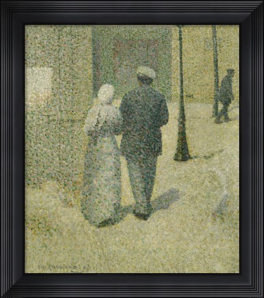 Framed Couple In The Street, 1887 Print