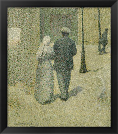 Framed Couple In The Street, 1887 Print