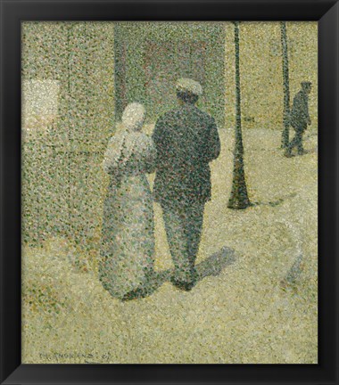 Framed Couple In The Street, 1887 Print