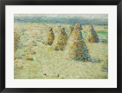 Framed Haystacks In Normandy, 1887-89 Print