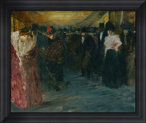 Framed Promenoir At The Music-Hall, c. 1890 Print