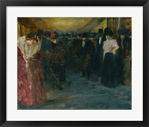 Framed Promenoir At The Music-Hall, c. 1890 Print