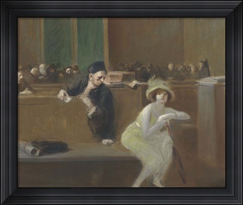 Framed Tribunal Scene Print