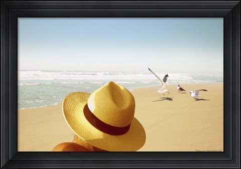 Framed Memories on the Beach 2 Print