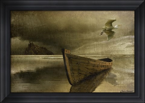 Framed Solitude of the Sea 3B Print