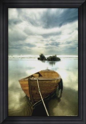 Framed Old Boat Print