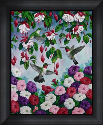 Framed Hummingbird Heaven Print