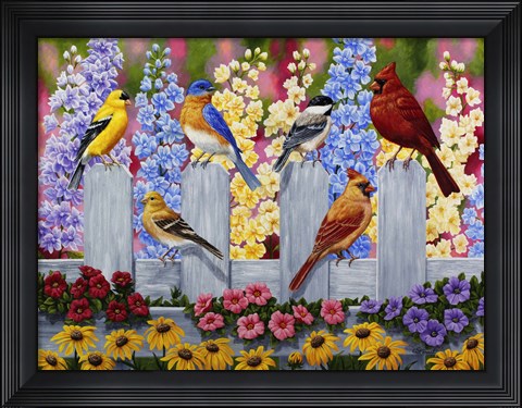 Framed Spring Garden Party Print