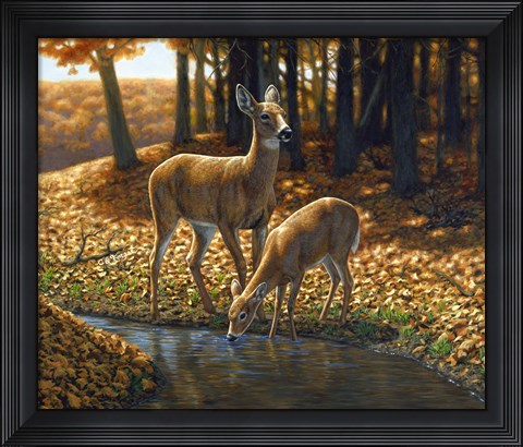 Framed Autumn Innocence I Print
