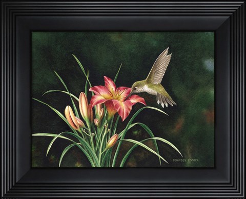 Framed Ruby&#39;s Day Lily Print