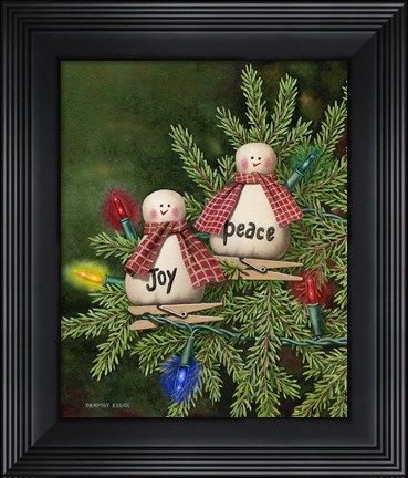 Framed Peace &amp; Joy Print