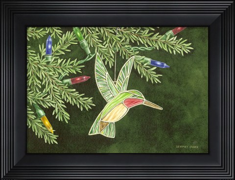 Framed Hanging Around for Christmas Print