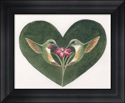 Framed Lovey Dovey LG Print