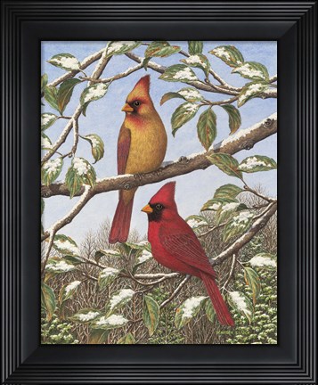 Framed Grandfather&#39;s Seasons Winter Print