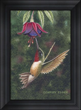 Framed Delightful Fushia Print