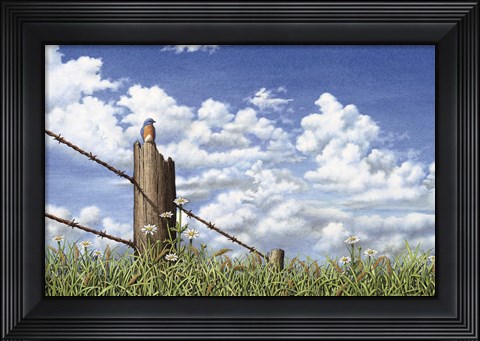 Framed King of the Field Print