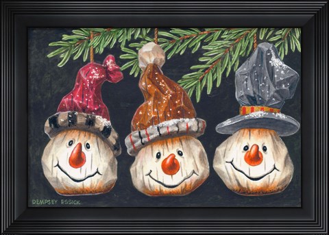 Framed Let It Snow Lis Lis Print