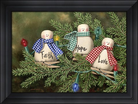 Framed Three Wisemen Print