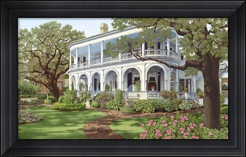 Framed Two Meeting Street Print