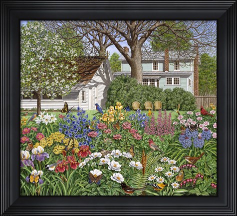 Framed Mary&#39;s Secret Garden Print