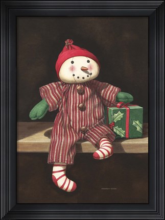 Framed Waiting for Christmas Print
