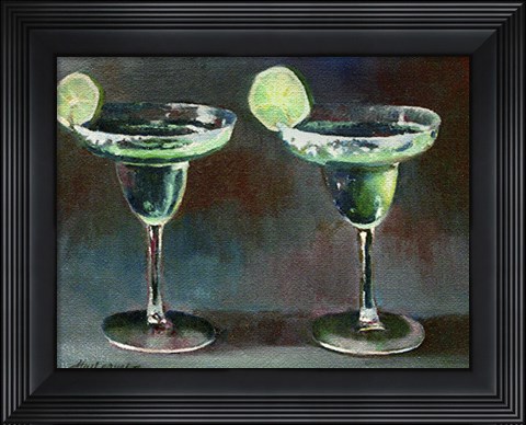 Framed Two Margarita Print