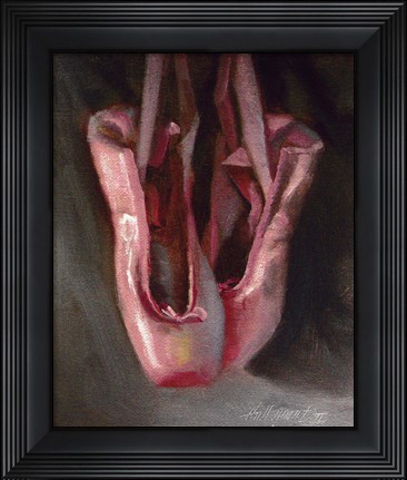 Framed Ballet Slippers 2 Print