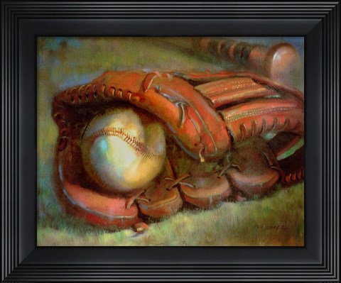 Framed American Dream - Baseball and Glove 9 Print