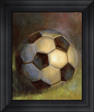 Framed Soccer Ball Print