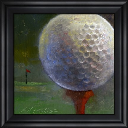 Framed Golf ball Print