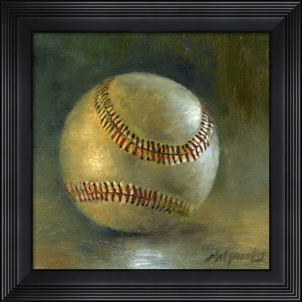 Framed Baseball 8 Print