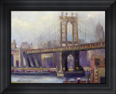 Framed Manhattan Bridge Print