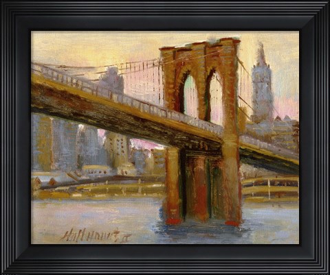 Framed Brooklyn Bridge 4 Print