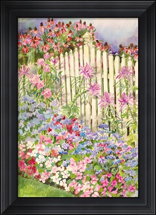 Framed Picket Fence Print