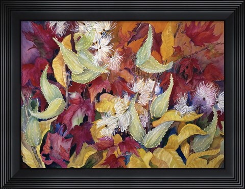 Framed Fall Milkweed Print