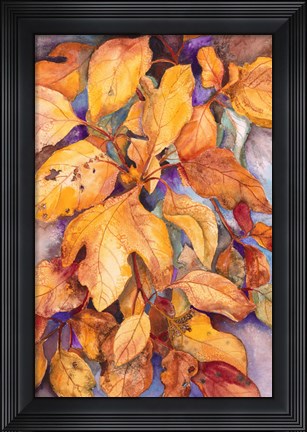 Framed Sassafras Leaves Print